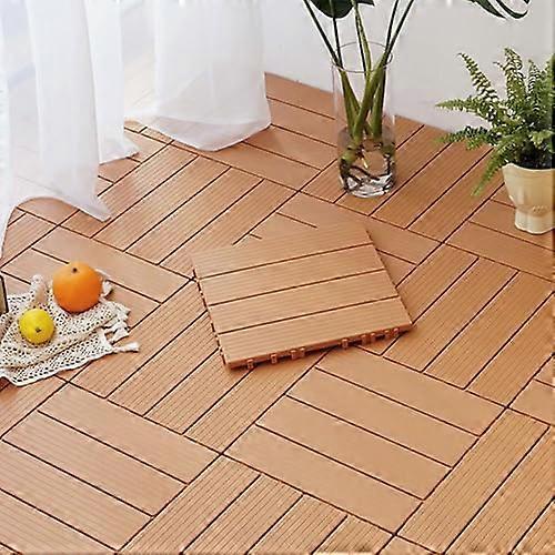 Interlocking terrace tiles made of plastic, waterproof, for terrace, garden, deck, pool and backyard, suitable for any weather 30PCS 03 Ref: 7784