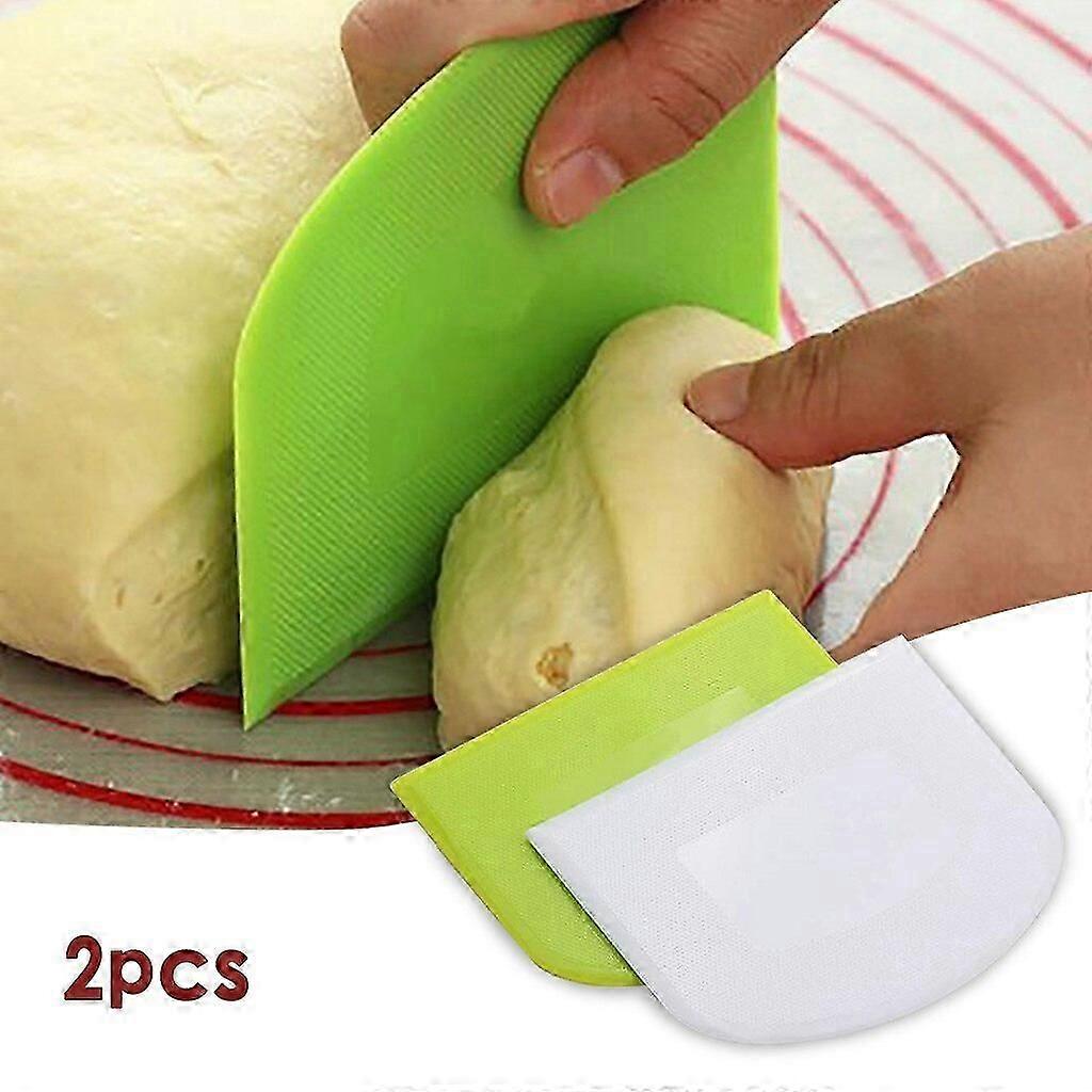 Plastic Dough Scraper for Baking and Pastry (2pcs)