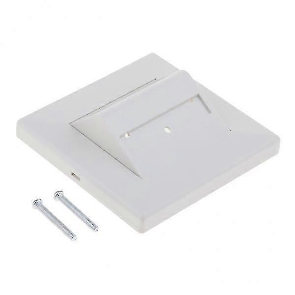 2xPlastic SC/LC Fiber Optic Patch Cord Adapter 2 Sockets Wall Plate Panel