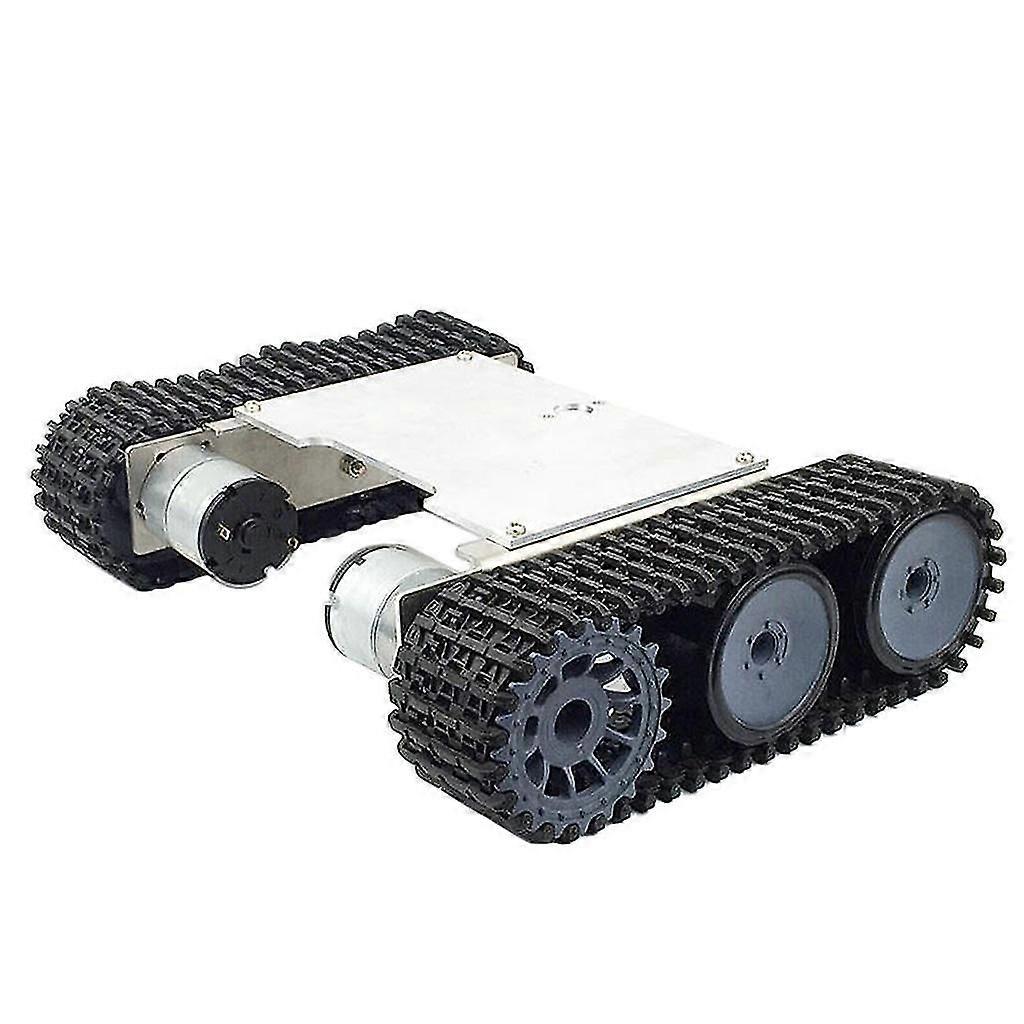 Alloy Strong Motor Tank Car Chassis Track Crawler Kit DIY Robot Science Toy