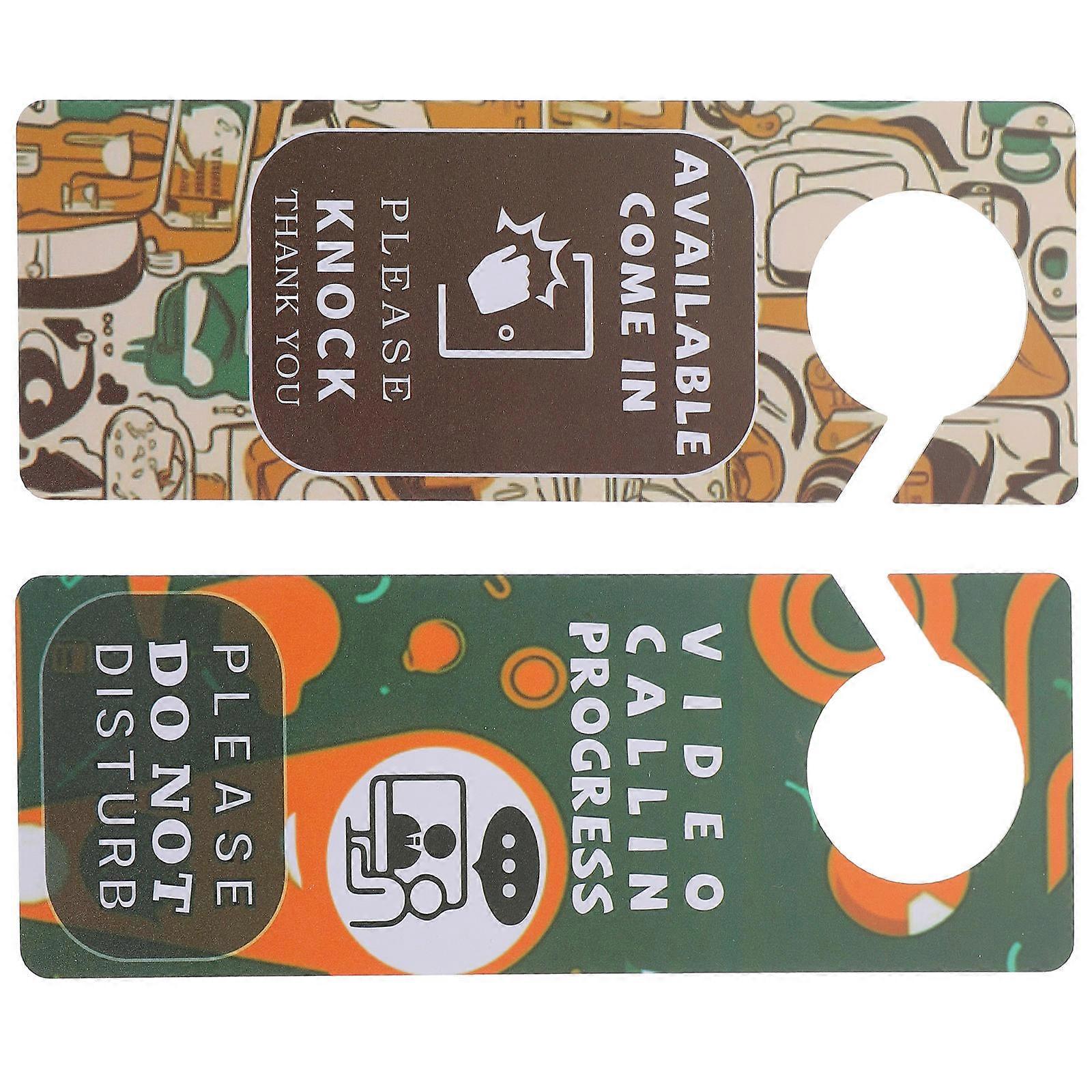 Double Sided Do Not Disturb Sign Board, Door Hanging Tag for Office, Hotel & Home, Professional Design, Easy to Use for Meetings & Resting