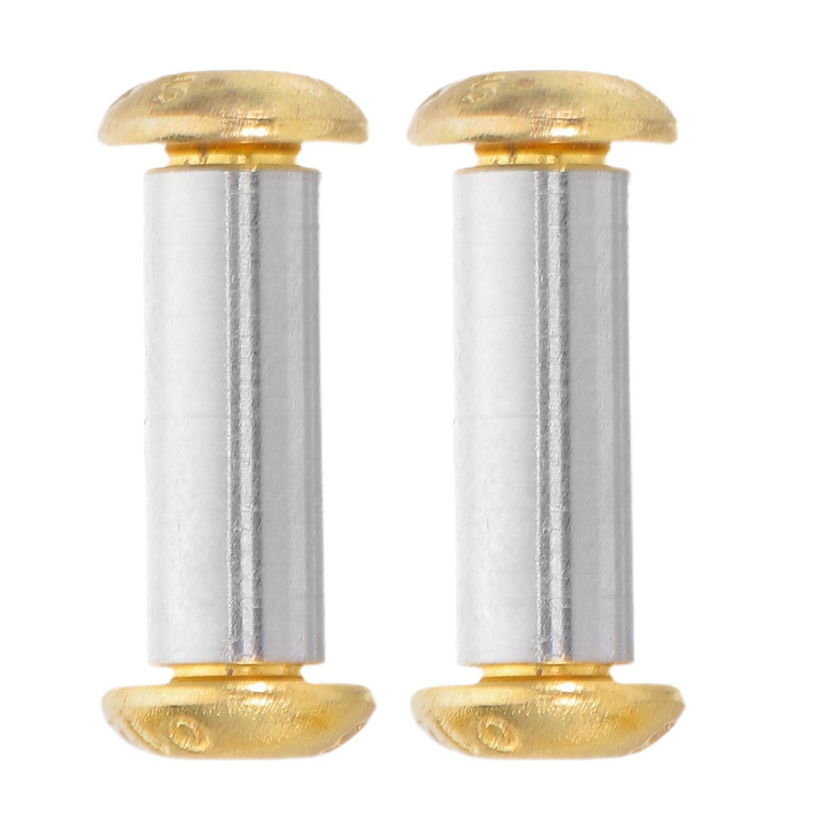 Power Handle Rivets Golden 180X040X040Cm Diy Making Enhancement Tool For Professional Makers Round Head 2Pcs