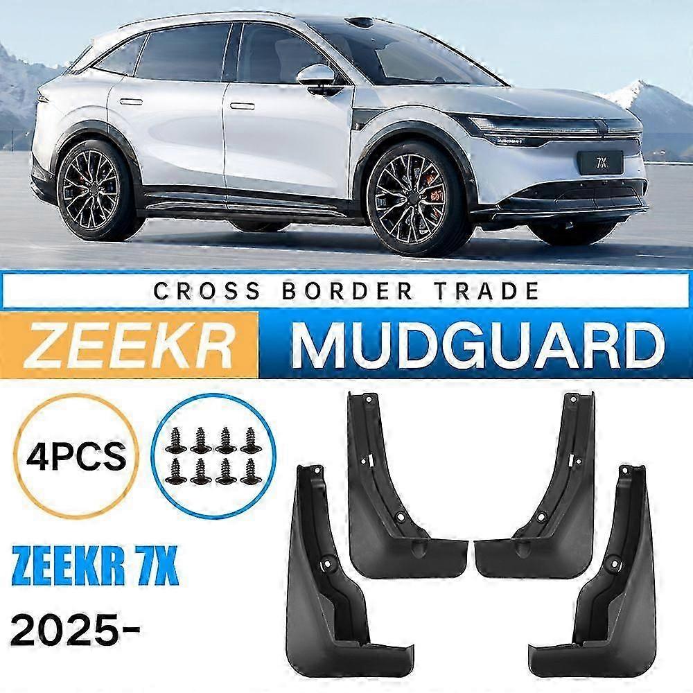 Applicable To Polar Krypton Zeekr 7X 2025 Flexible Rubber Fender Car Tire Splasher Modification