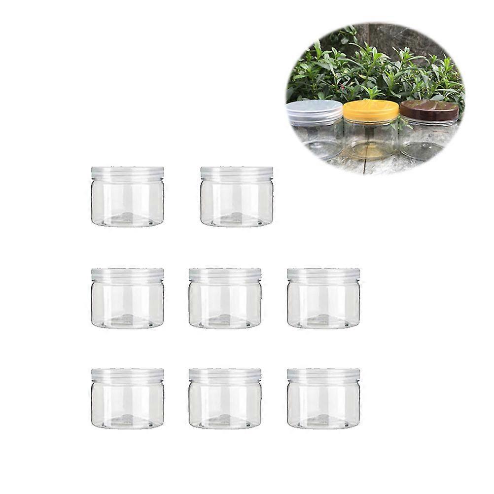 Kitchen Storage Jars Plastic Sweet Jars Transparent Square Containers Sealing 12Pack