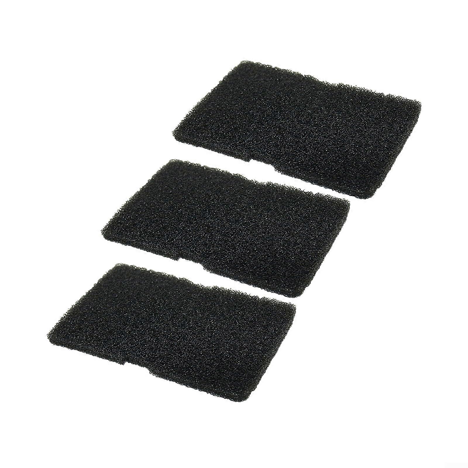 Evaporator Filter Sponge for GRUNDIG GTN38250HGCW and GTN38250MGCB, Black, 3 Pieces, High-Quality Material, Compatible with Evaporators