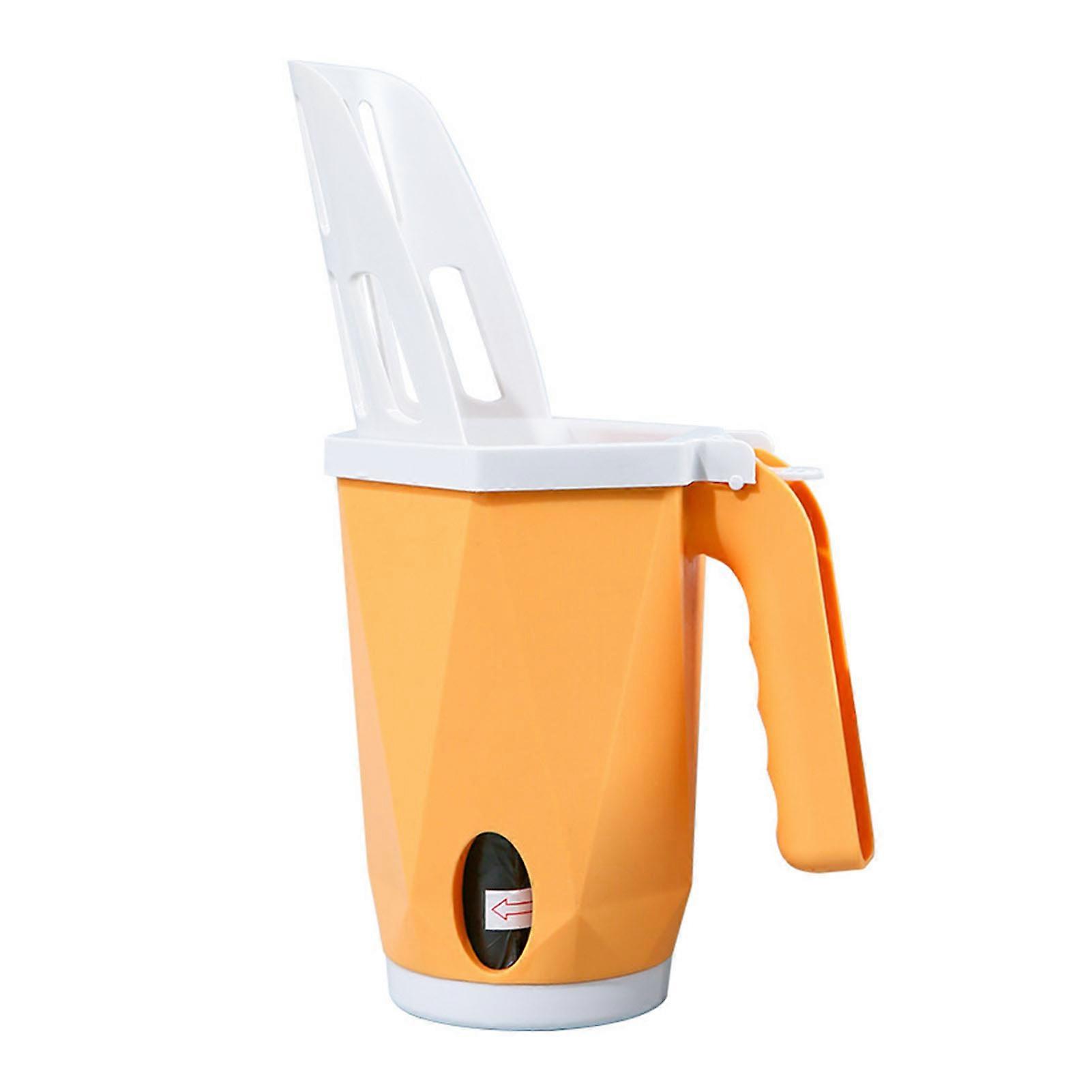 Cat Litter Scoop Multipurpose Large Capacity One Piece Design Efficient Cleaning Kitten Litter Shovel for Cats Kittens Yellow