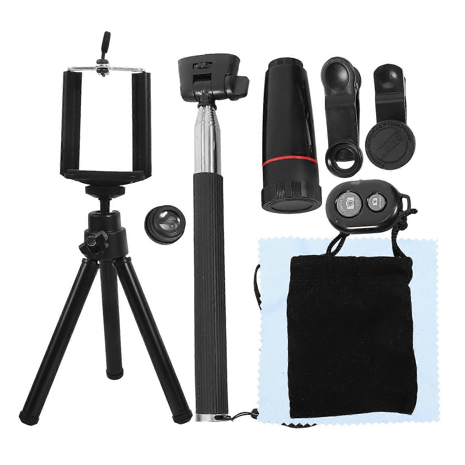 Phone Camera Lens 10 in 1 Smartphone Outdoor Photography Black 30 x 22 x 10 cm Wide Angle 1 Set