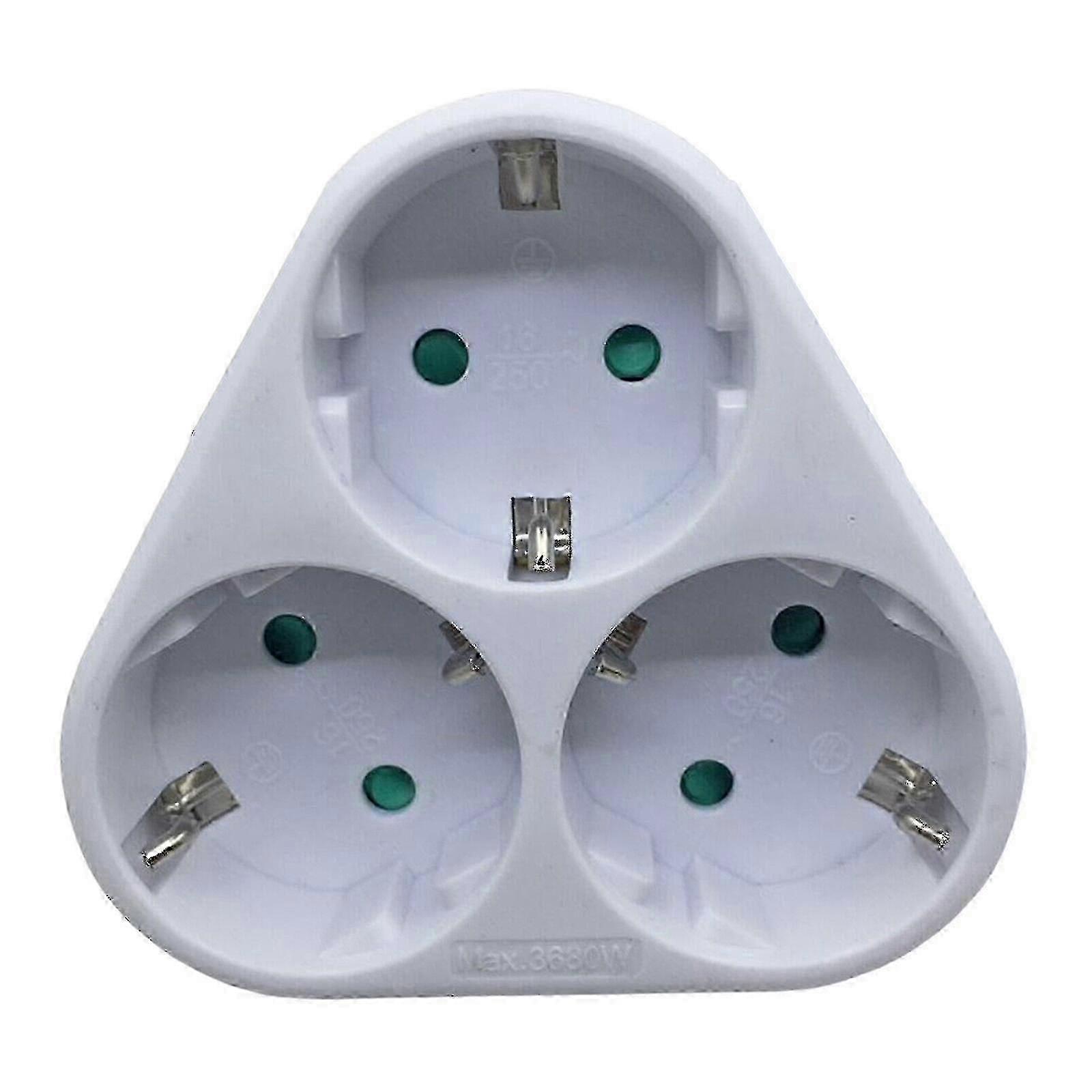 3-way EU Socket, Socket Distributor, Socket Strip, Multiple Socket Adapter
