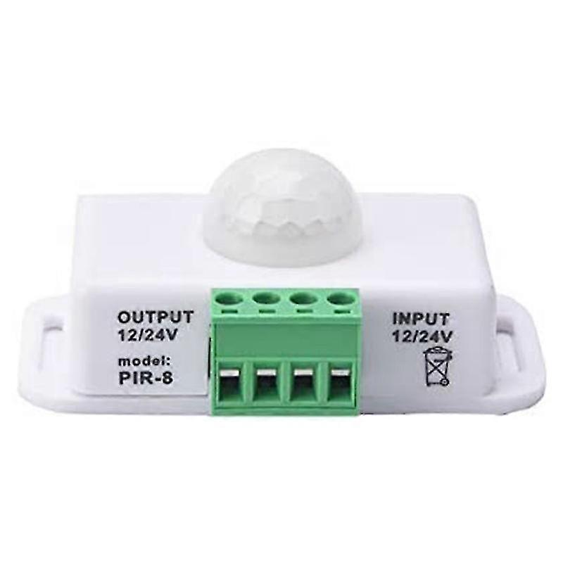 PIR infrarood bewegingssensor detector, DC 12V-24V strip licht bewegingssensor schakelaar, voor gebruik in de kast