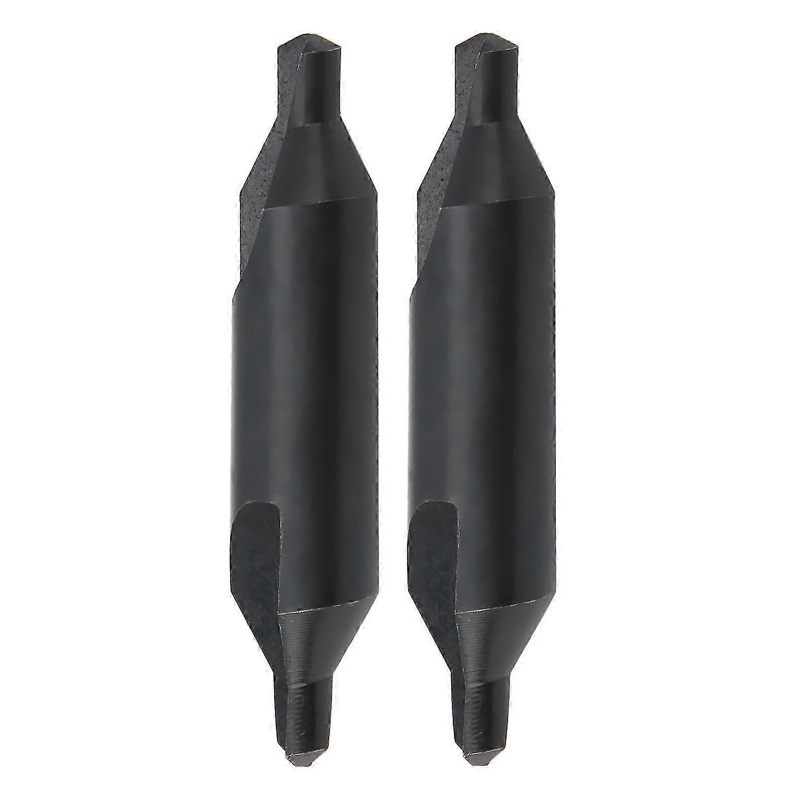 2Pcs High Speed Steel Centering Drill Bits for Milling Machines Positioning Tools 6mm