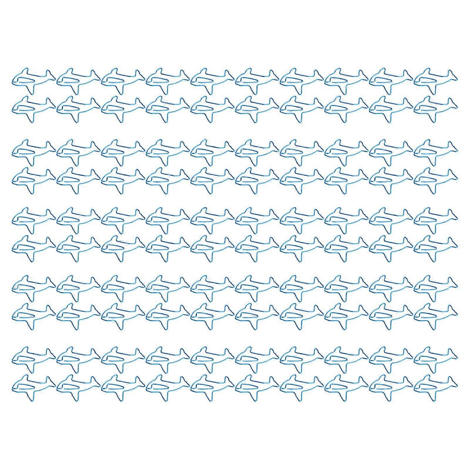 2025 Latest Model  100Pcs Paper Clips Unique Dolphin Shape Lightweight