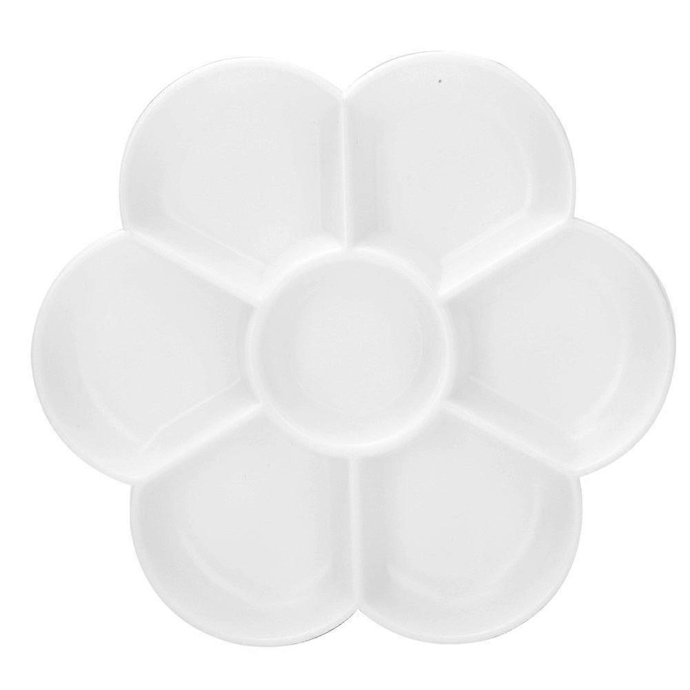2025 Latest Model 7 Holes Plum shaped Palette Art Drawing Painting Tray for