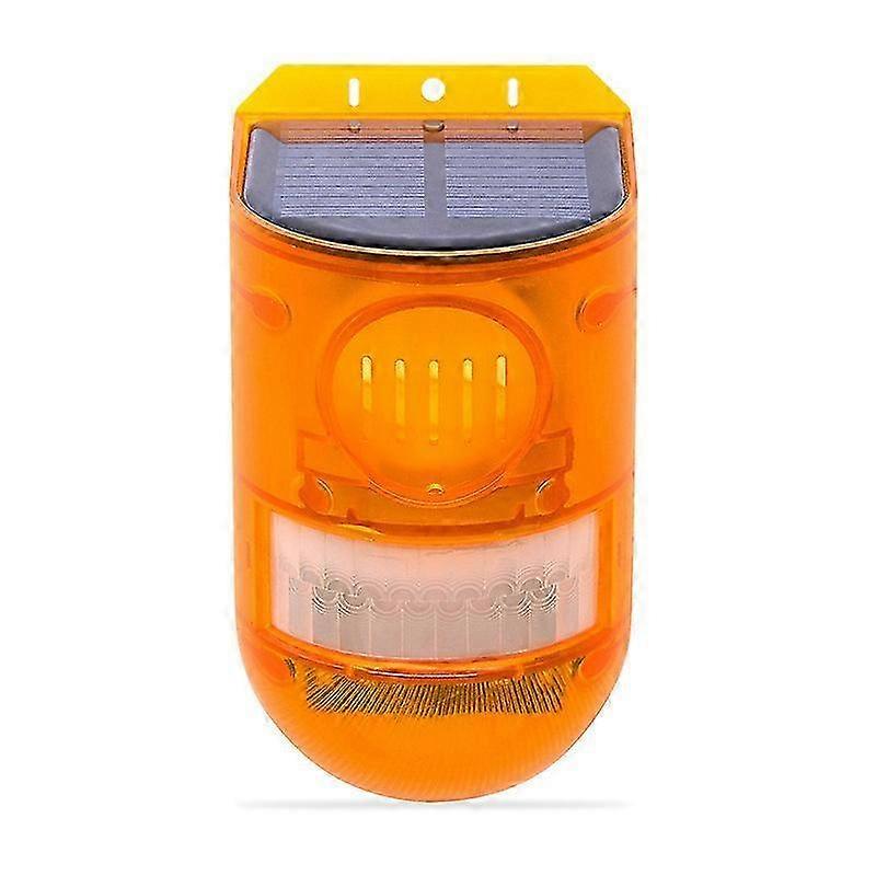 Solar Powered Siren Light Security Siren, 1/2 Pack 129dB Loud Warning Siren Light Energy Saving IP65 Waterproof Pir LED Motion