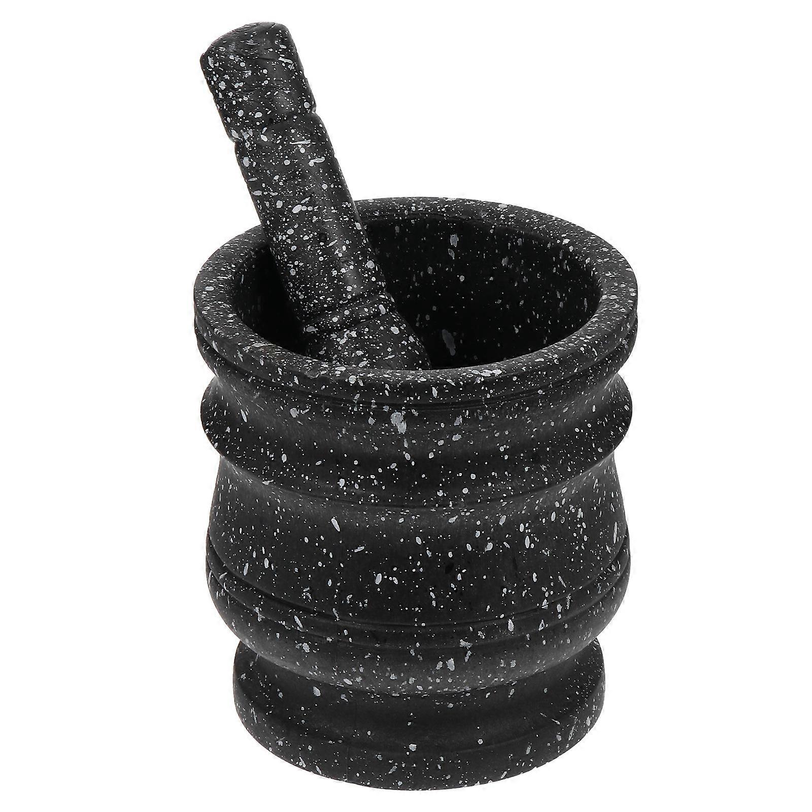 Garlic Masher Made of PP for Kitchen Use Dark Grey Easy to Clean and 1 Set