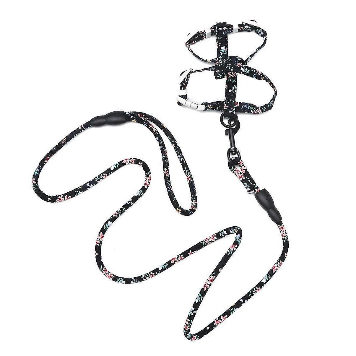 Cat Harness With Adjustable Cotton Strap, Size-Adjustable, For Indoor And Outdoor Use