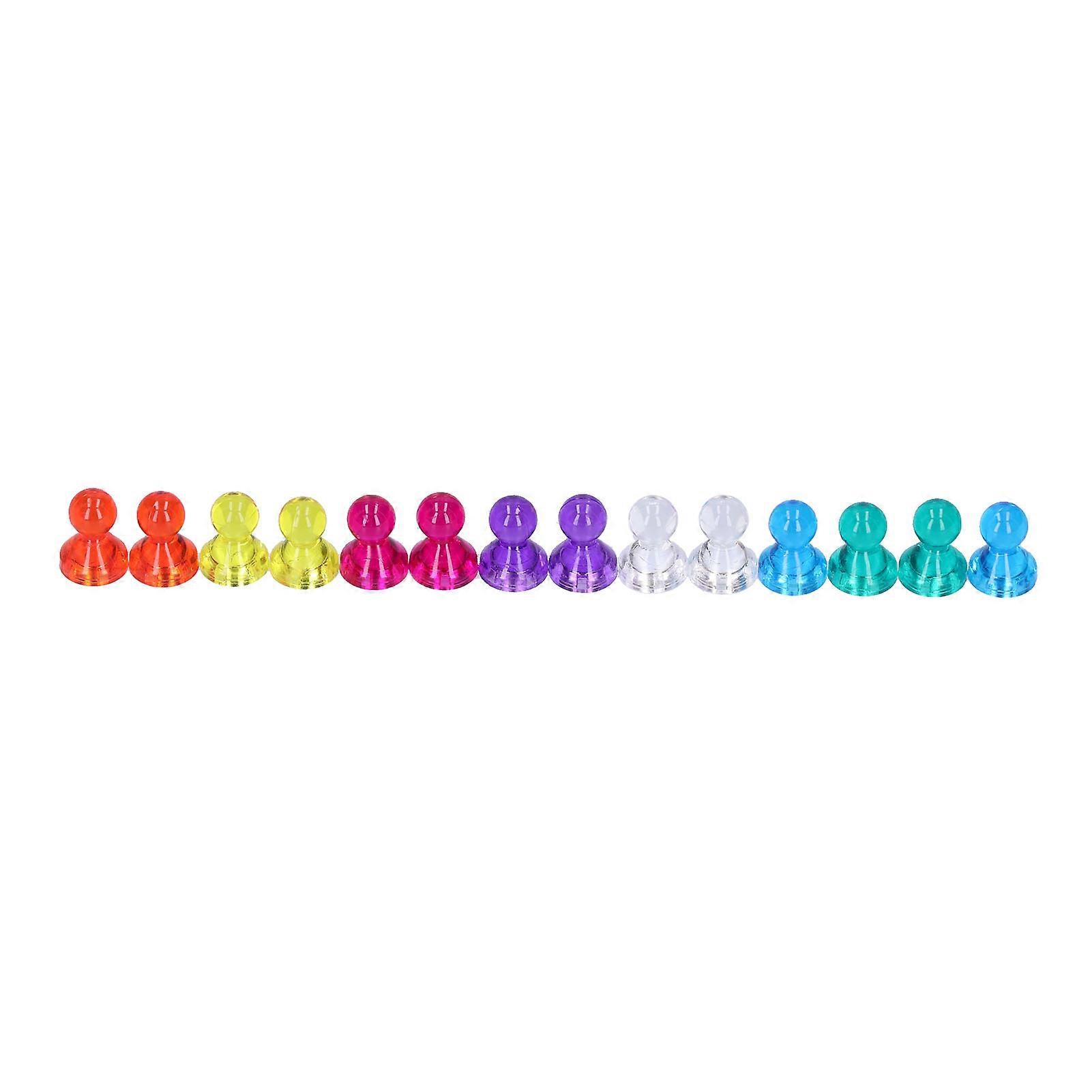 14Pcs Color Magnets Powerful Magnetic Thumbtack Whiteboard Documents Fixing Push Pins