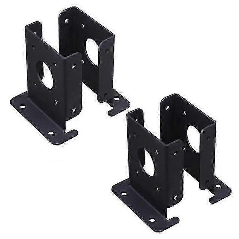4Pcs Adjustable Wood Fence Pergola Post Base Brackets Kit Heavy Duty Post Anchor Base Brackets for jn