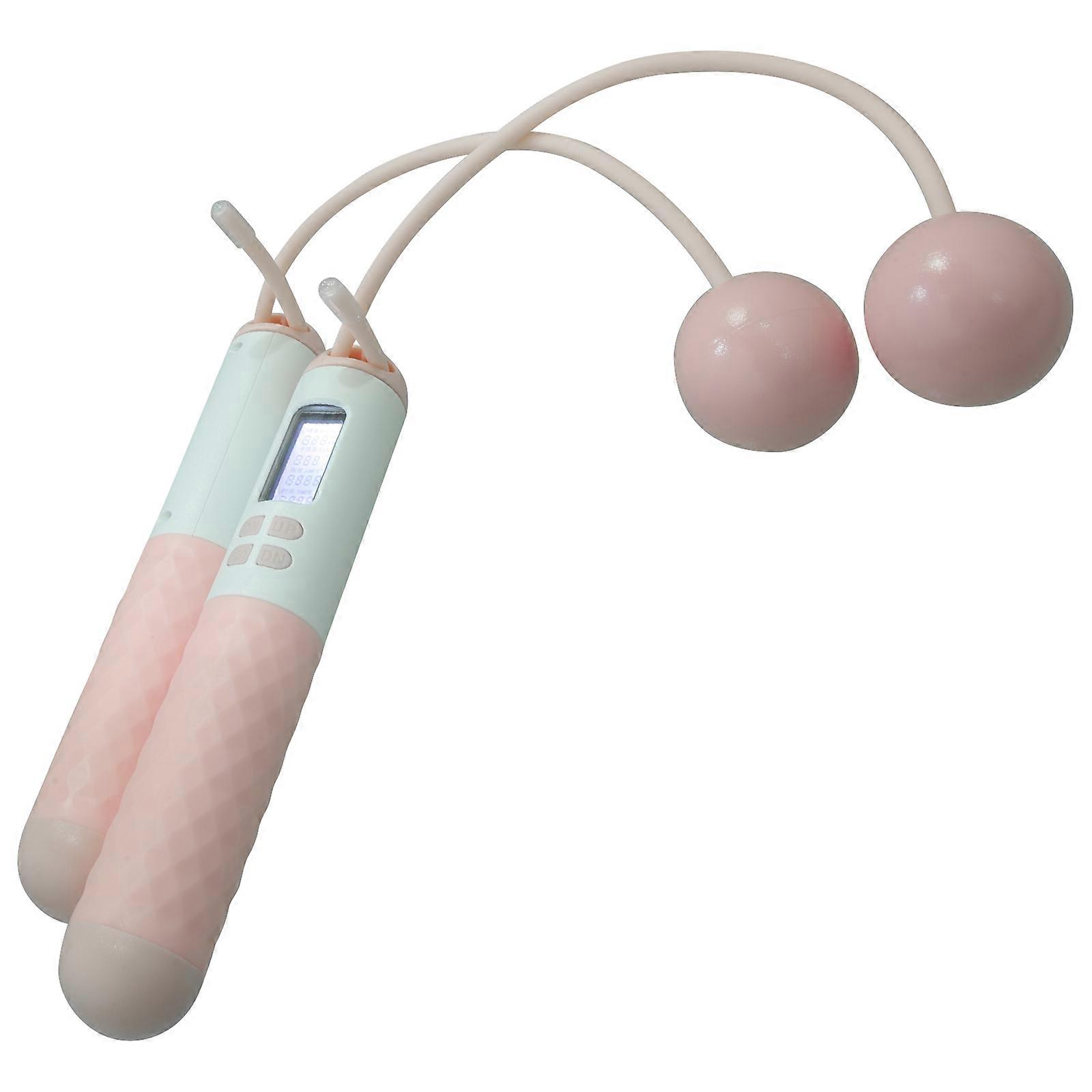 Cordless Skipping Rope Weight Adjustable Counting Endurance Building For Women 1 Pair