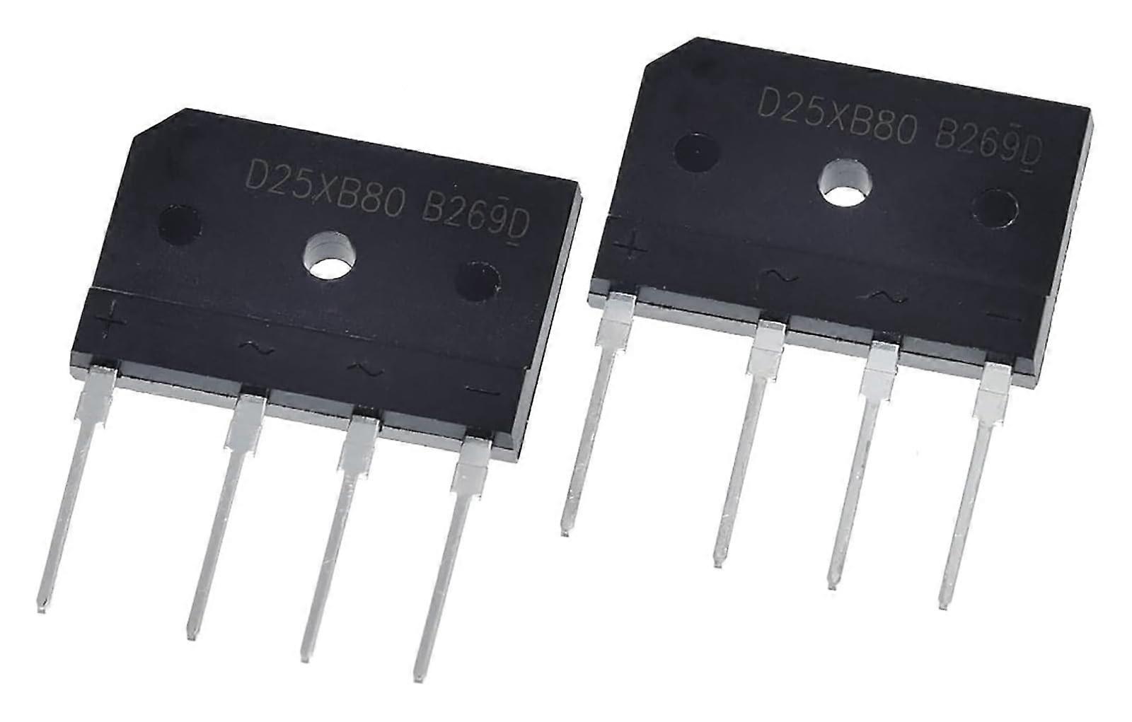 Schottky barrier rectifier diodes. D25XB80 bridge rectifier diode – 25 A 800 V silicon diodes (20 pieces) for electronics projects.