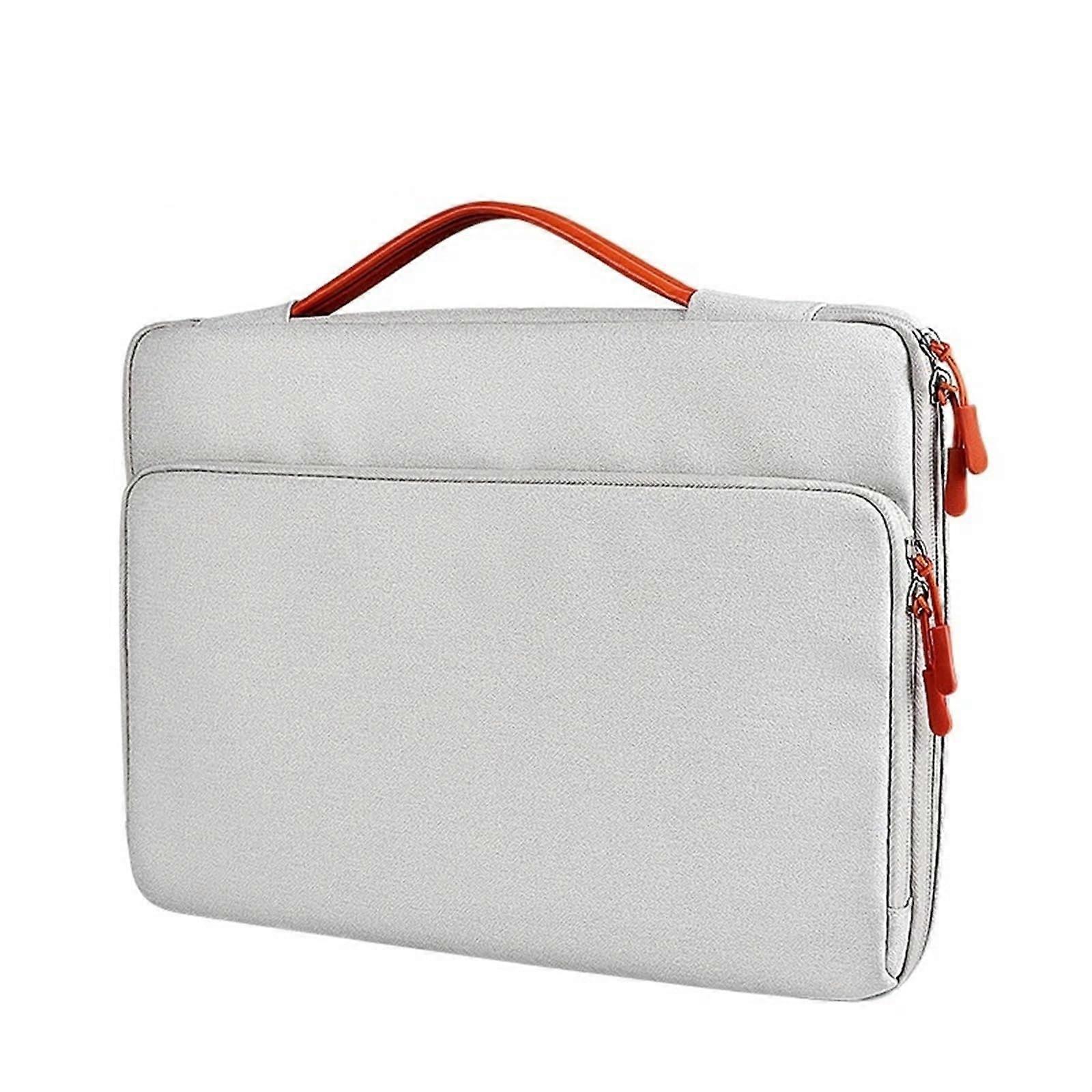 Laptop bag case 1313.3 inch notebook shockproof briefcase (Light Gray)