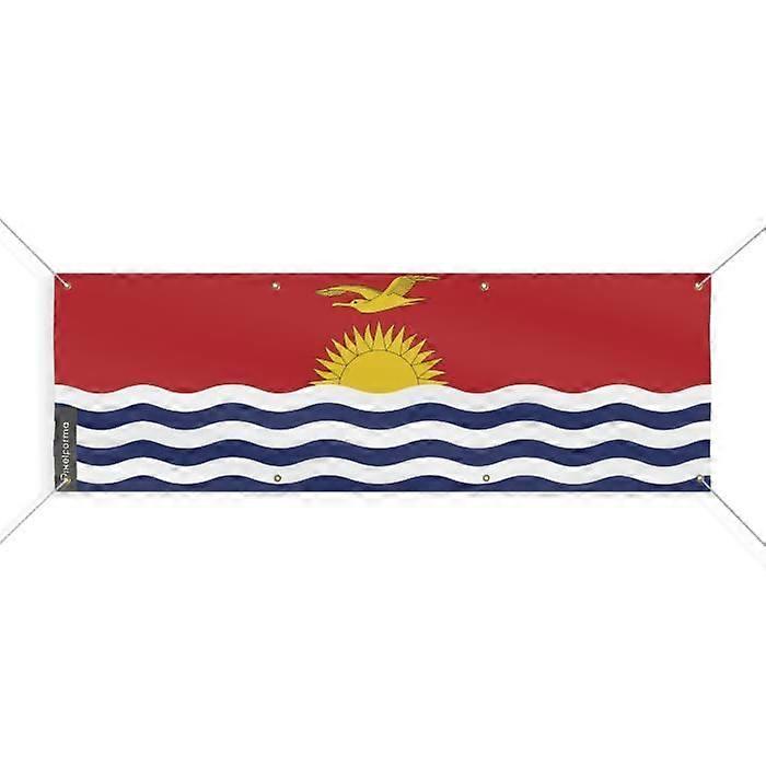 Kiribati Flag Banner 8 Grommets 120x360 cm