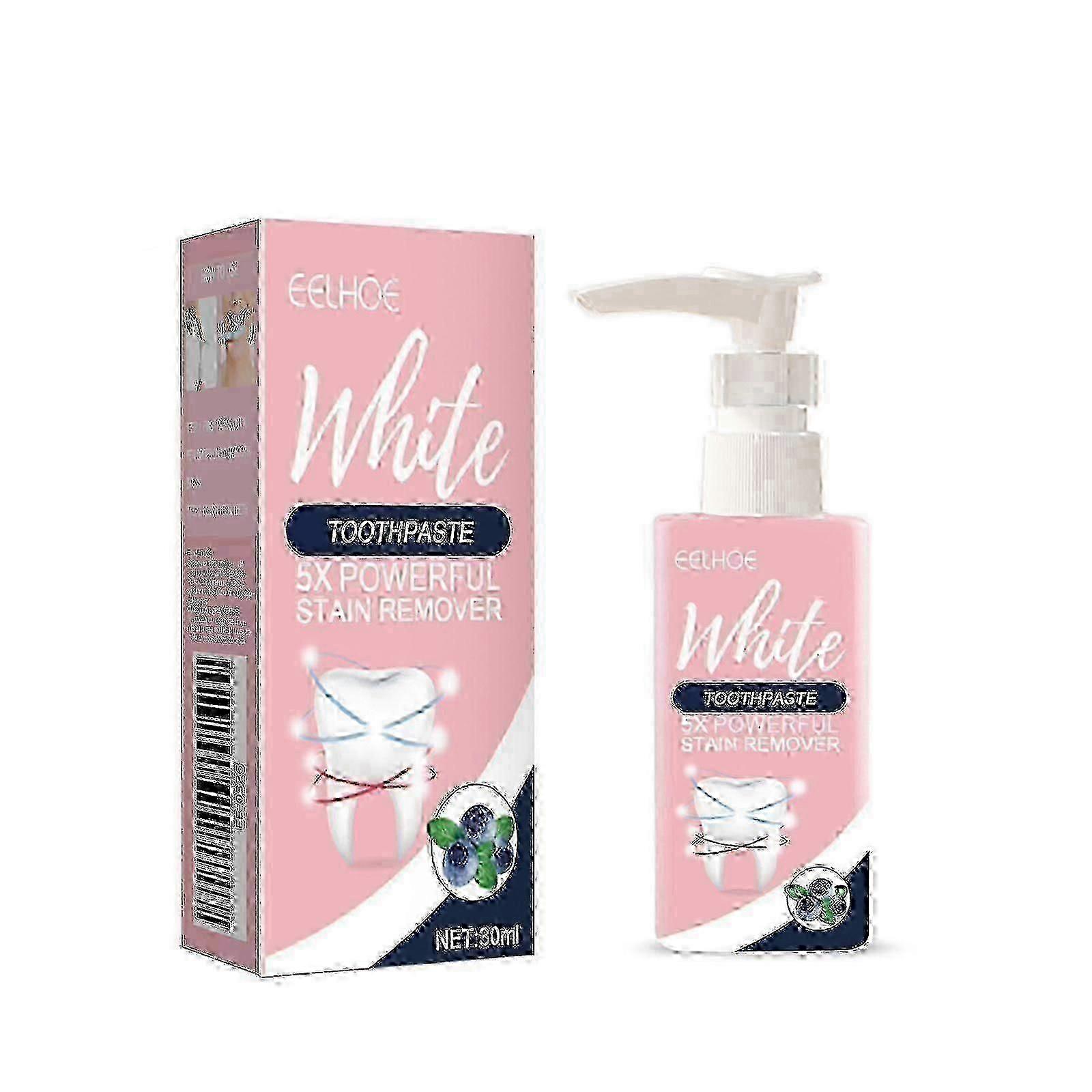 Blueberry Baking Soda Toothpaste, Remove Teeth Stains Teeth Clean Fresh Breath Press Toothpaste