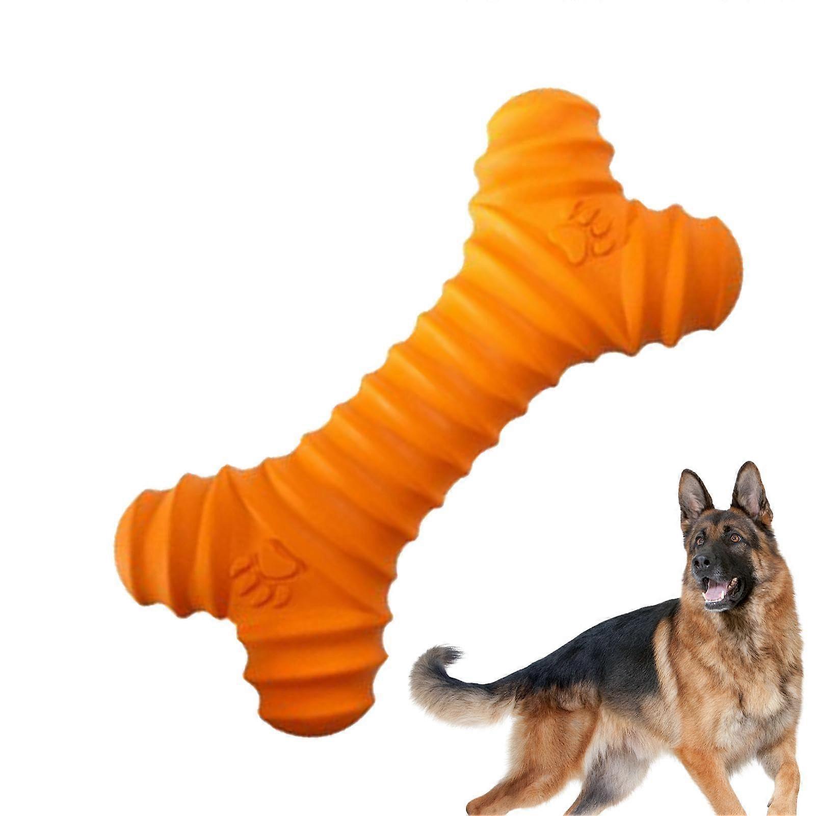 Dog Chew Toy Soft Rubber Bone Shape – Bite Resistant Puppy Teething Toy for Small Medium Dogs