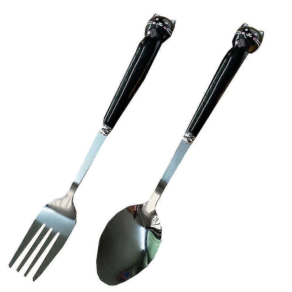 2-piece Children Flatware Setdinner Utensils Spoon Fork Set