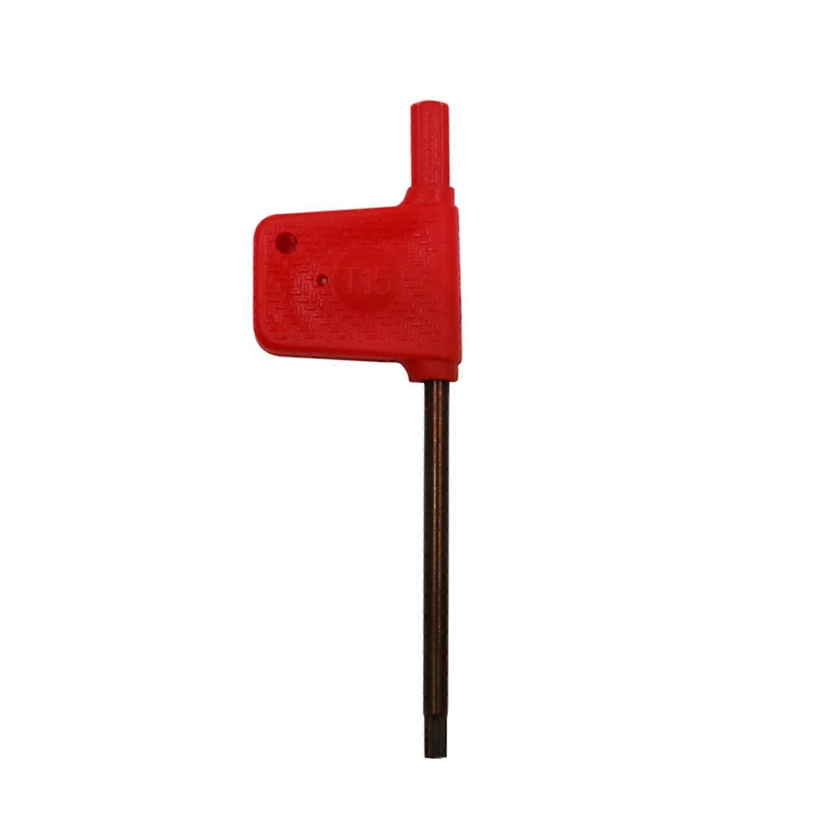 Plum-Shaped Screwdriver High-Strength Torque Red Flag Cabinet Key Non-Slip Teeth For Disassembly