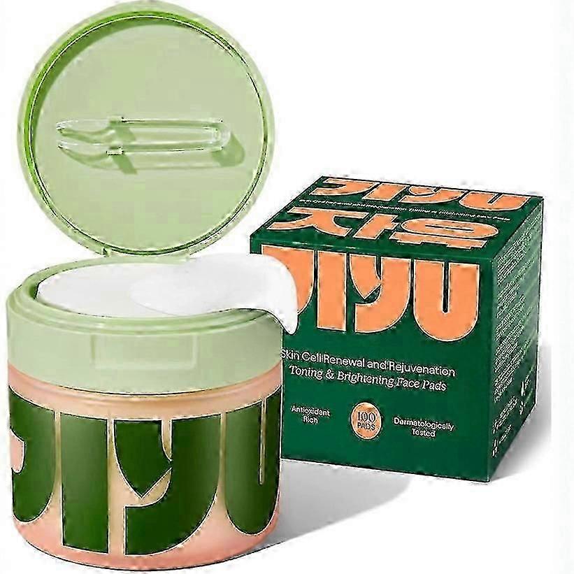 Jiyu Korean Skincare Anti-Aging, Dark Spot & Wrinkle Minimizing Toner Pads