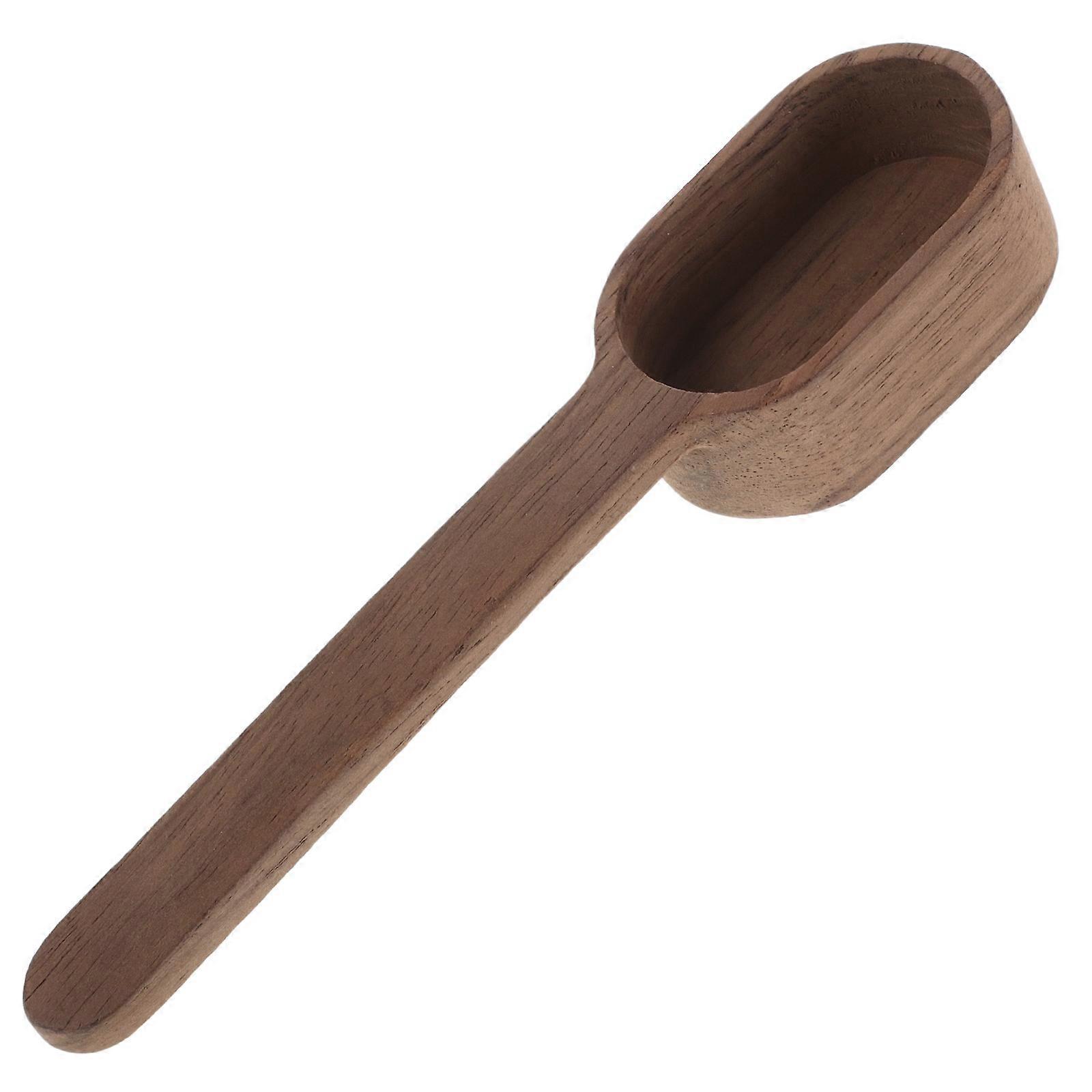 Wooden Condiment Spoon Set for Home Use Crafted with Quality Light Brown Wood Safe Reliable 6 Pieces