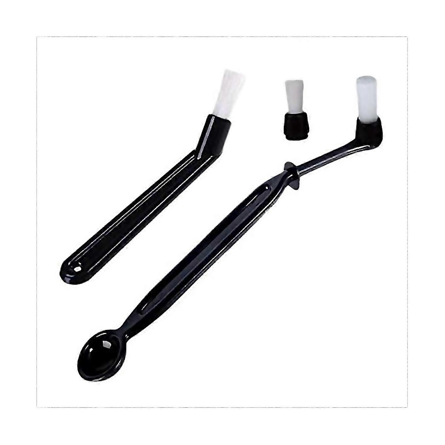 For Coffee Machine Cleaning Brush Set 3 Piecescleaner Brushes With Spoon