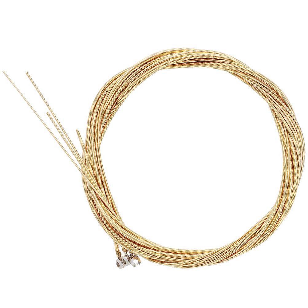 Professional Acoustic Bass Strings Set Durable Replacement for Bass Guitar Players, Easy Installation