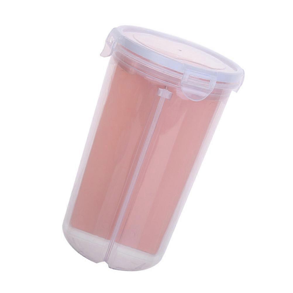 Airtight Cereal Container Kitchen Grain Dispenser Moisture-Proof Sealing Fresh Keeping 13.00X13.00X23.00CM Pink 1Set