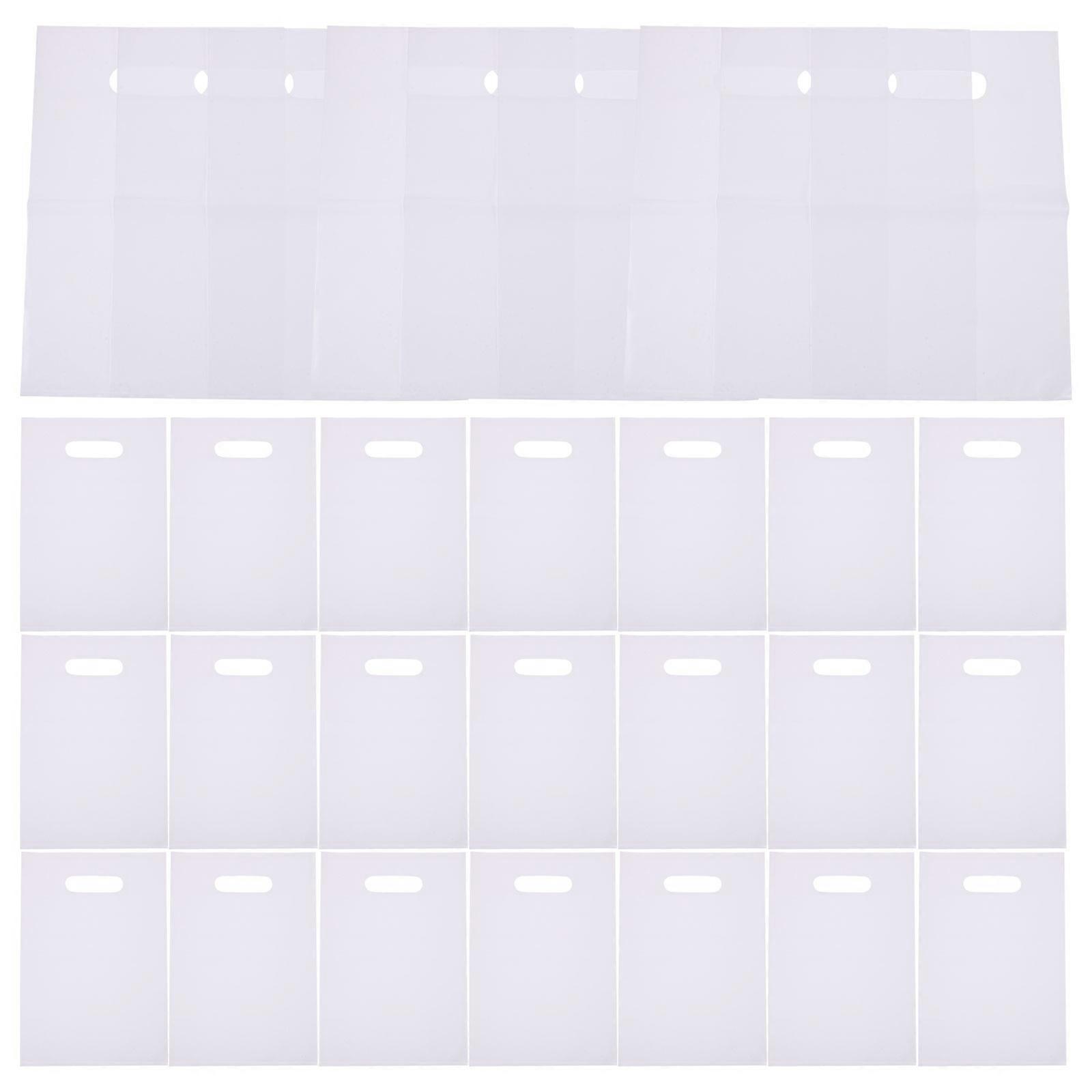 Orange Foldable PE Merchandise Bag with Die Cut Handles for Storage and Easy Carrying 100pcs