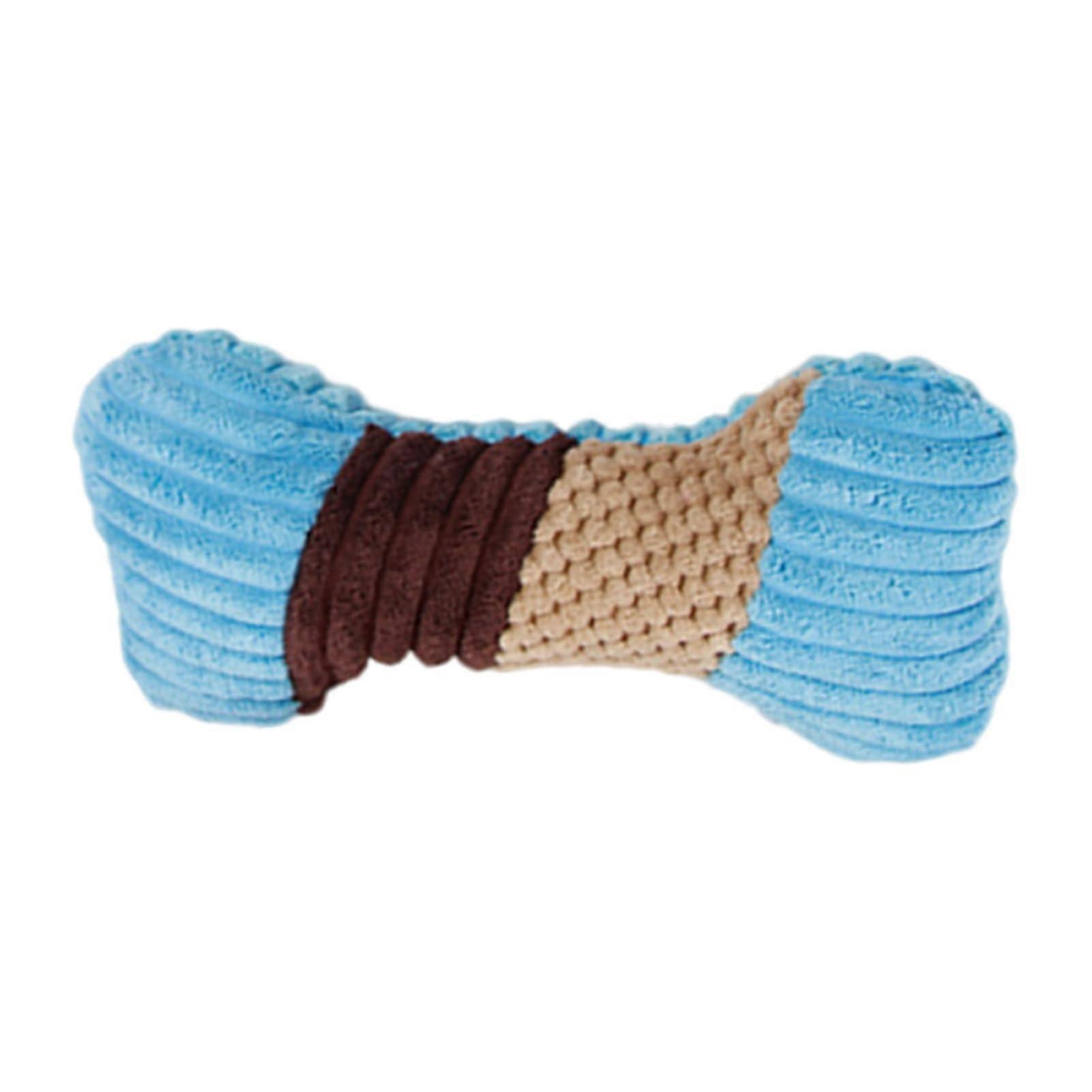 Chew toy for puppies, corn flannel, stuffed bone, interactive squeaky toy for puppies and dogs