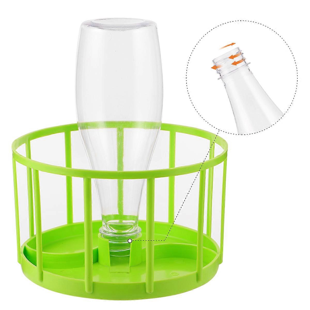 Reptile Water Feeder for Lizard Turtle, Removable Top, Easy Clean, Lightweight, Portable Pet Feeding Supply, Green