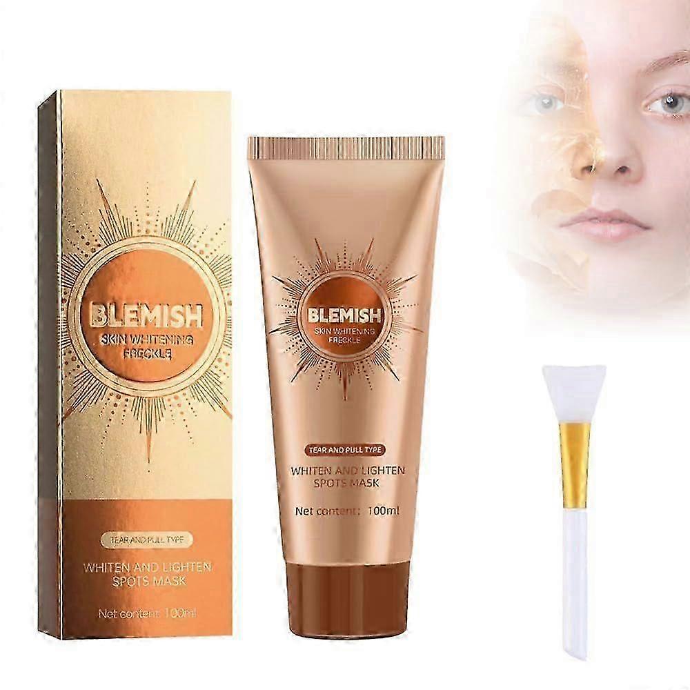 ハーバルブライトニング ピールオフマスク - 輝く肌と毛穴を最小限に抑える効果のためのスポットトリートメント