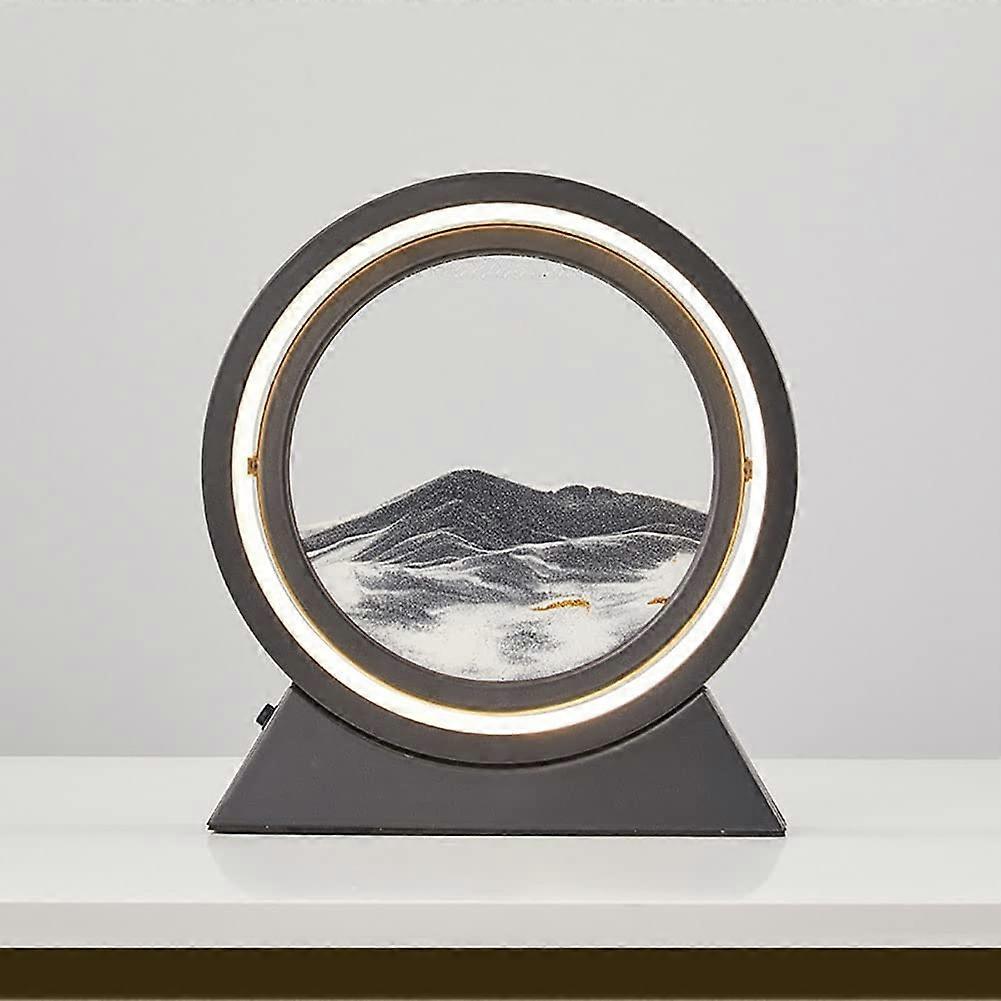 Rotating Sand Movable Painting Light White