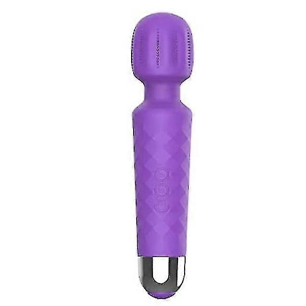 Chronus Wireless Electric Massager, Personal Body Massage Wand - USB Rechargeable (Purple)
