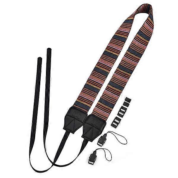 Universal 1 cm Wide Colorful Polyester Camera Shoulder Strap (Mixed Colors), Camera Strap