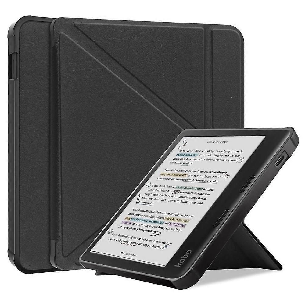 Stand Case Compatible For Kobo Libra Colour eReaders PU Leather Sleeve Cover with Auto Wake / Sleep