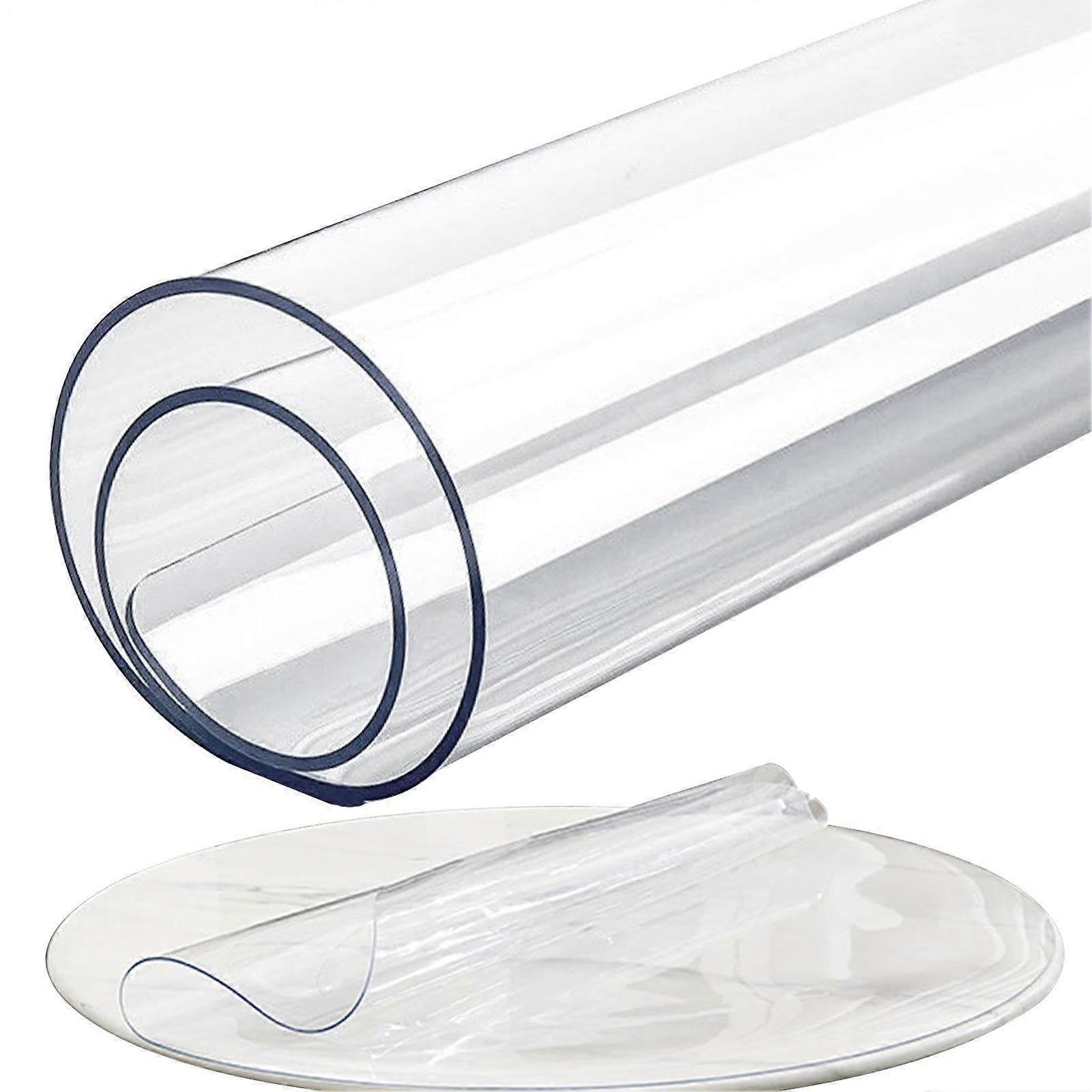 Transparent desk mat, waterproof, nonslip PVC table cover, durable for tables 60x60