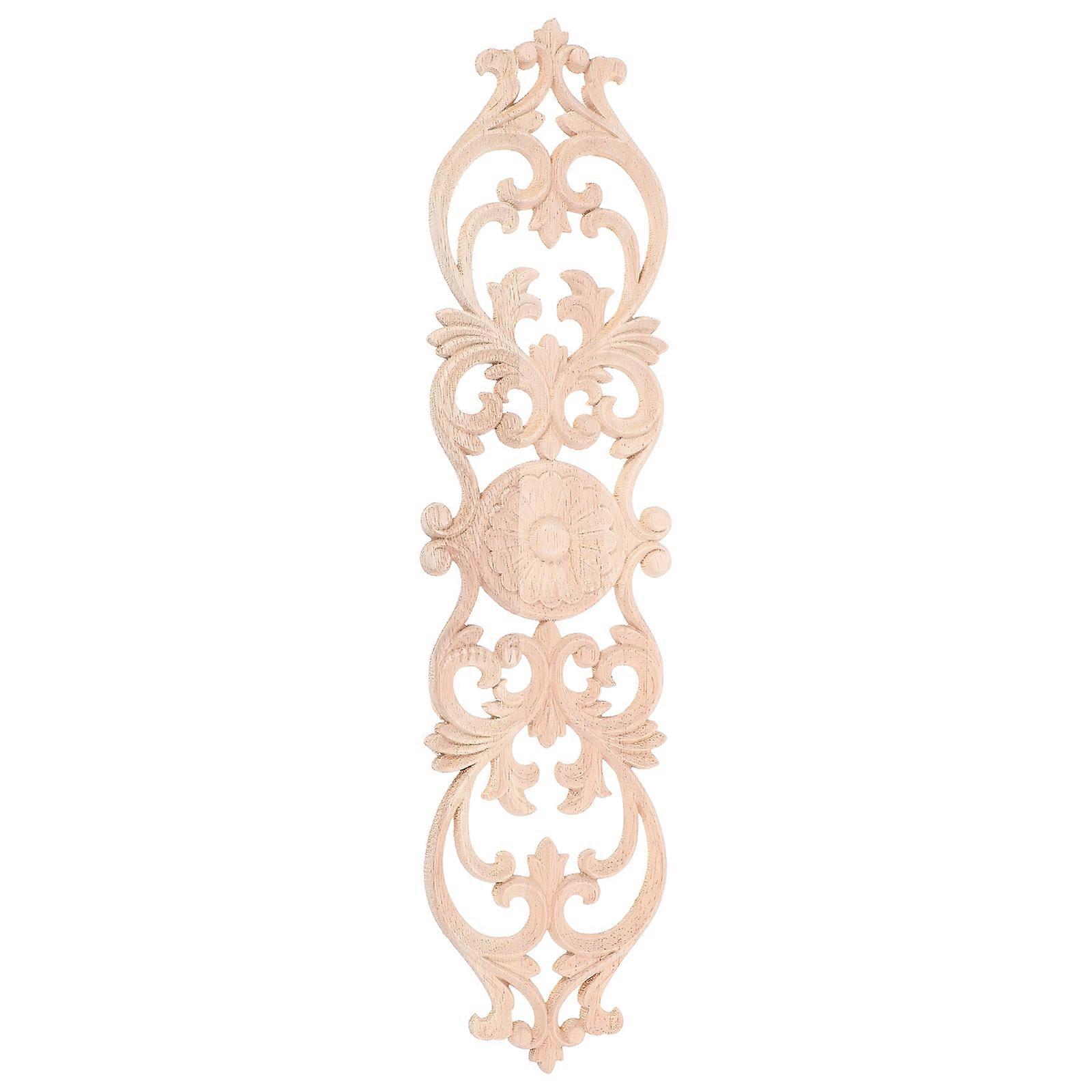 Elegant Wood Appliques for Furniture with European Style Patterns Unpainted Solid Wood for Home Decor