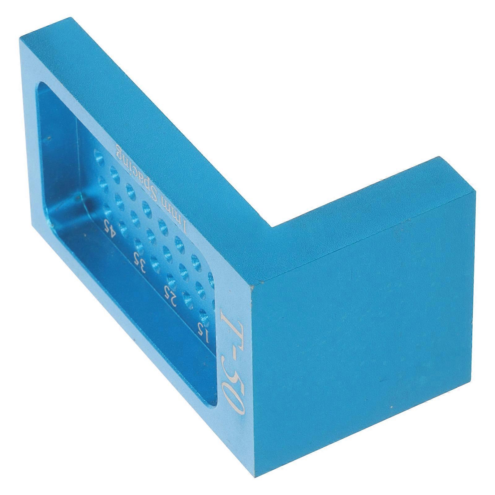 Durable Aluminum Alloy Woodworking Ruler Tool with Precise Markings for Woodworking Projects Blue 16 Inch