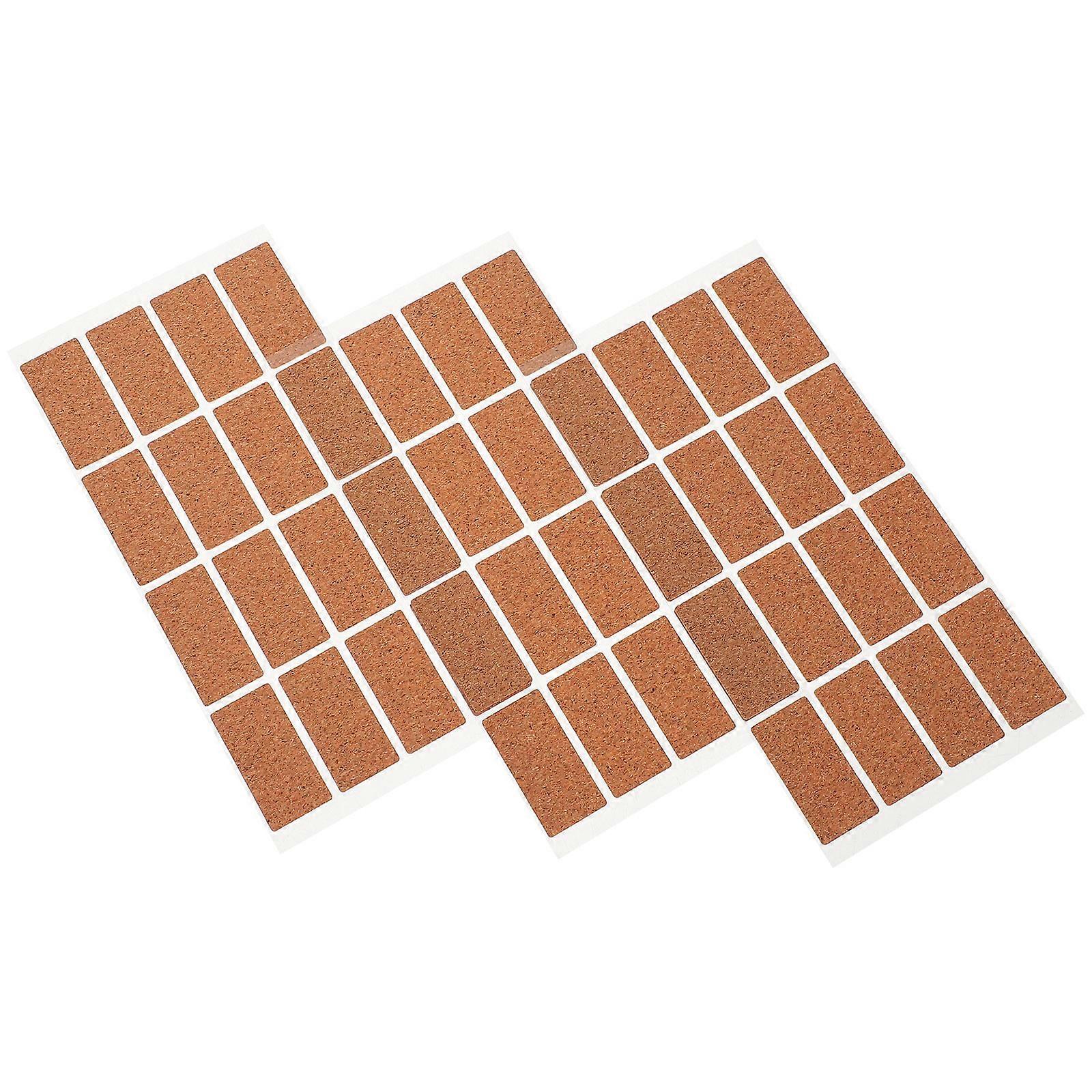 48 Pack Blank Cork Labels Stickers for Kitchen Panry Organization – Reusable Labeling Solution for Containers, Boxes & Bags at Home