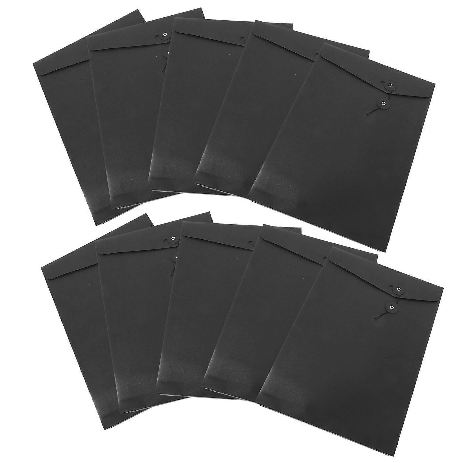 Kraft Paper Envelopes Document Storage Rectangular Shape Home Use 10Pcs