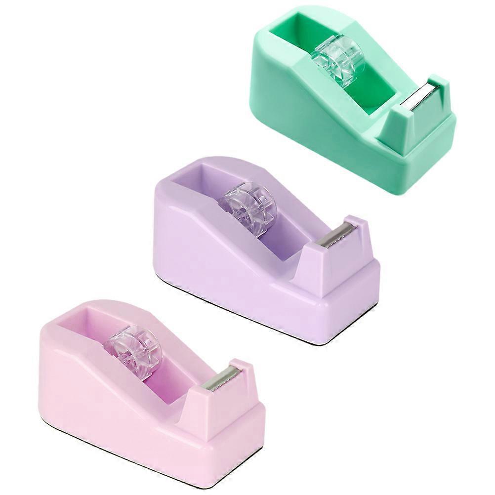 3pcs Desktop Tape Dispenser for Office Use Portable Tape Holder