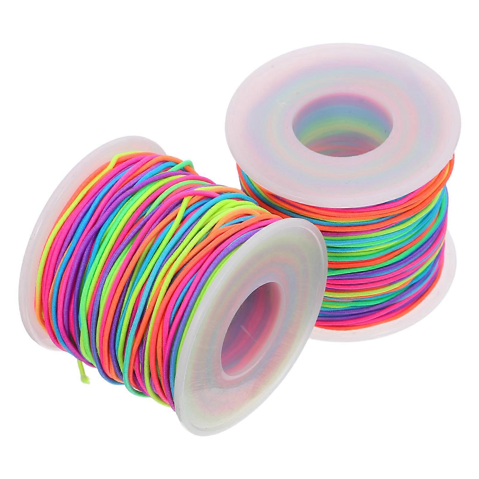 Elastic Necklace String Diy Creative Projects Comfortable Material 2 Rolls 50m Length Suitable For Women And Hobbyists