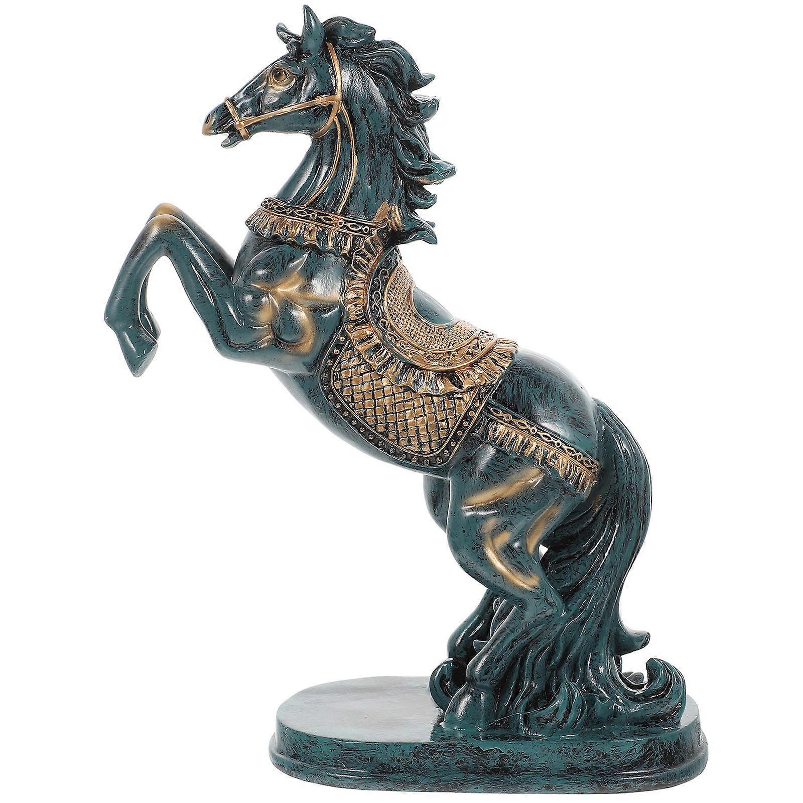 Crafted Resin Horse Figurine Room Decoration Offering Unique Aesthetic 1Pcs